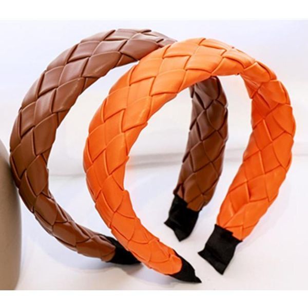 hair accessories handmade weaving pu leather wide headband for women autumn/winter headdress adults outdoor head band hoop
hair accessories handmade weaving pu leather wide headband for women autumn/winter headdress adults outdoor head band hoop