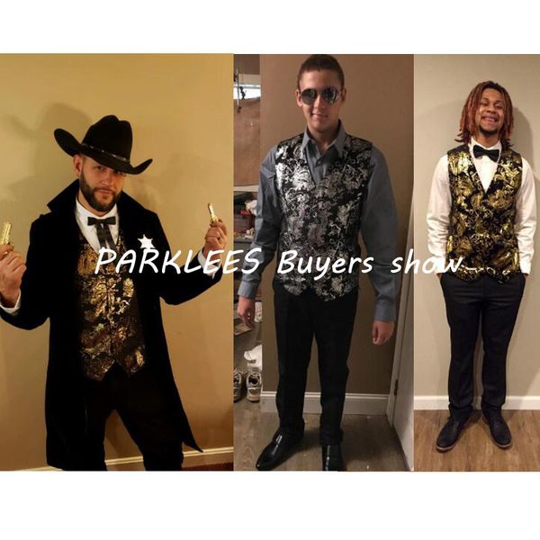 Luxury Gold Printed Steampunk Vest Men 2017 Brand New Night Club Prom Suit Vest Men Waistcoat Wedding Formal Dress Vests for Men, Brown
Luxury Gold Printed Steampunk Vest Men 2017 Brand New Night Club Prom Suit Vest Men Waistcoat Wedding Formal Dress Vests for Men, Brown