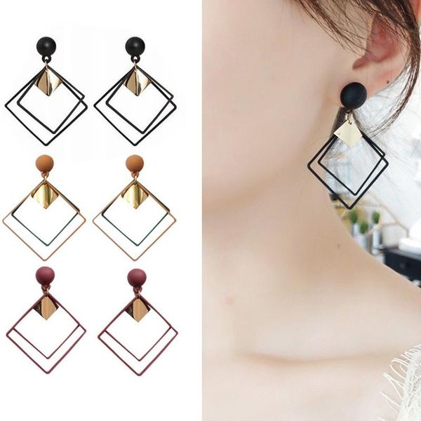 hoop & huggie 1 pair fashion geometric pendant earrings double layer ear drop hoops jewelry for women aros de moda 2021, Golden;silver
hoop & huggie 1 pair fashion geometric pendant earrings double layer ear drop hoops jewelry for women aros de moda 2021, Golden;silver