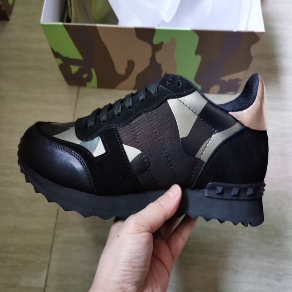 original box fashion stud camouflage sneakers shoes footwear men women flats designer rockrunner trainers casual shoes, Black
original box fashion stud camouflage sneakers shoes footwear men women flats designer rockrunner trainers casual shoes, Black