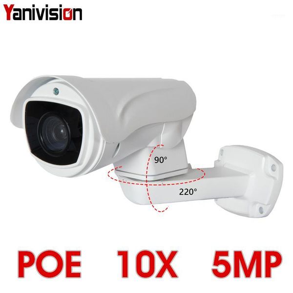 

mini cameras 5.0mp poe 10x ptz ip camera h.265 outdoor 5.1-55mm optical zoom ir 80m onvif p2p cctv security waterproof night vision ptz1