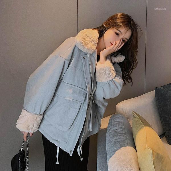 short winter coat women loose purple pink cotton padded jacket female outwear fleece collar warm winter parkas1, Black
short winter coat women loose purple pink cotton padded jacket female outwear fleece collar warm winter parkas1, Black