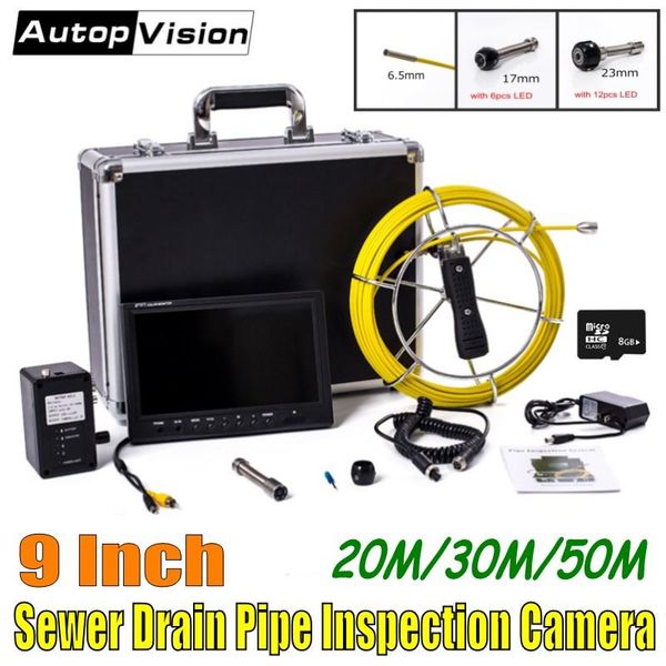dhl 20-50m fiberglass cable sewer pipe inspection camera system with 9 inch monitor 6.5mm/17mm/23mm pipeline endoscope wp90
dhl 20-50m fiberglass cable sewer pipe inspection camera system with 9 inch monitor 6.5mm/17mm/23mm pipeline endoscope wp90