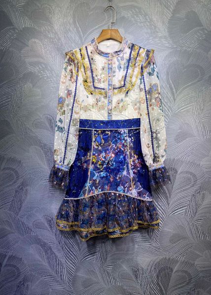 french light luxury retro palace flower long sleeve shirt fishtail skirt fry street suit short skirt two pieces of foreign spring clothing, White
french light luxury retro palace flower long sleeve shirt fishtail skirt fry street suit short skirt two pieces of foreign spring clothing, White