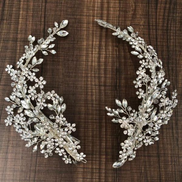 luxury crystal bridal headpiece barrettes hair clips vine rhinestone floral wedding hair accessories brides jewelry 2020, Golden;silver
luxury crystal bridal headpiece barrettes hair clips vine rhinestone floral wedding hair accessories brides jewelry 2020, Golden;silver