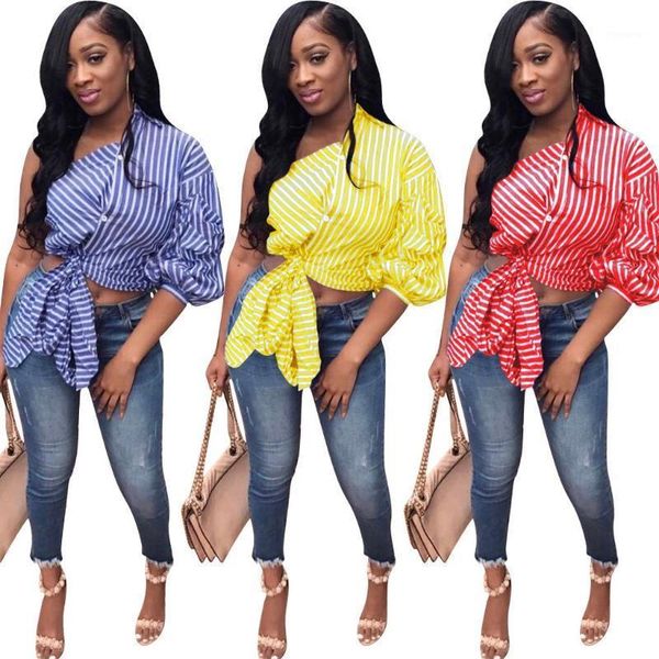 plus size skew neck striped blouse women tie front crop loose shirts short elegant chic streetwear 1, White
plus size skew neck striped blouse women tie front crop loose shirts short elegant chic streetwear 1, White