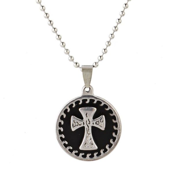 selling personality fashion black oil drop rose leaf crown stainless steel pendant necklace, Silver
selling personality fashion black oil drop rose leaf crown stainless steel pendant necklace, Silver
