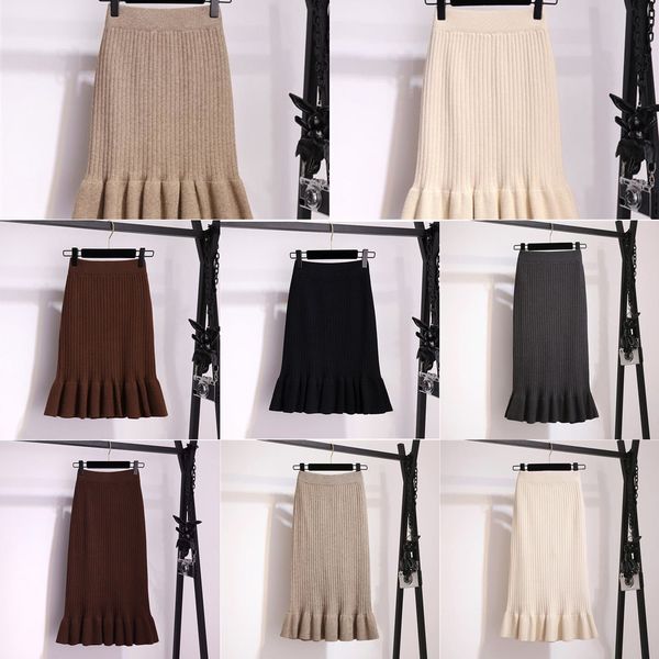 knitted skirt women's mid-length autumn and winter 2020 new ruffled wrap trumpet skirt q1209, Black
knitted skirt women's mid-length autumn and winter 2020 new ruffled wrap trumpet skirt q1209, Black