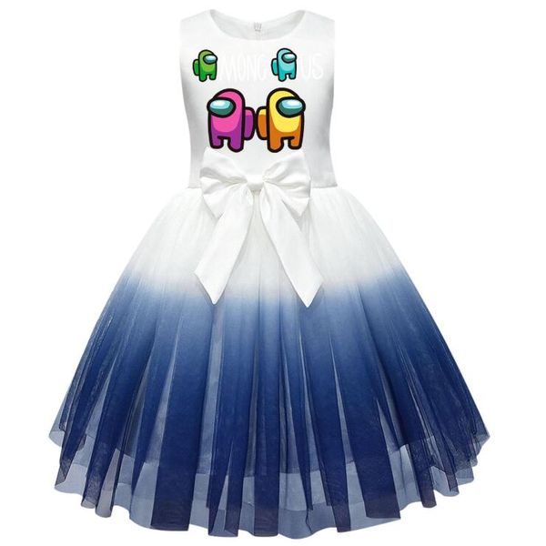 among us girls short sleeve net gown skirt colorful girls fashion dresses round neck size for 2-10t, Red;yellow
among us girls short sleeve net gown skirt colorful girls fashion dresses round neck size for 2-10t, Red;yellow