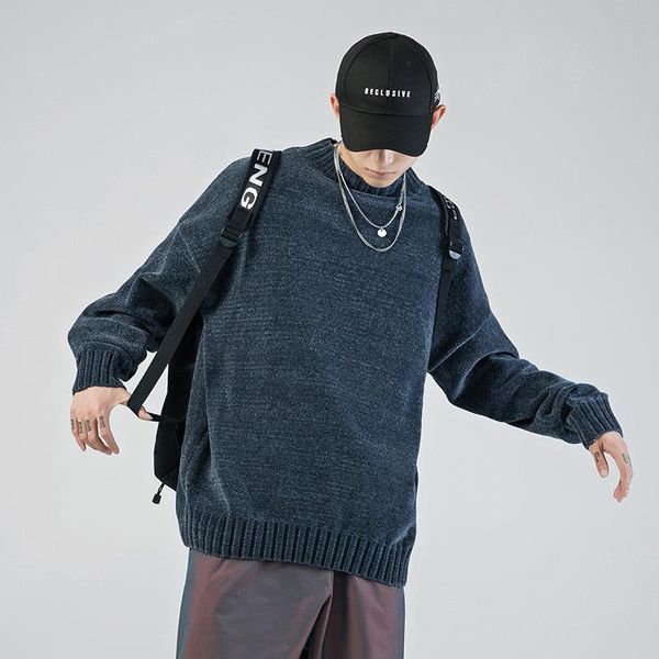 men's casual sweater o-neck winter solid thick soft spacious de yq clothing knitted hombre pullover drop shipping, White;black
men's casual sweater o-neck winter solid thick soft spacious de yq clothing knitted hombre pullover drop shipping, White;black