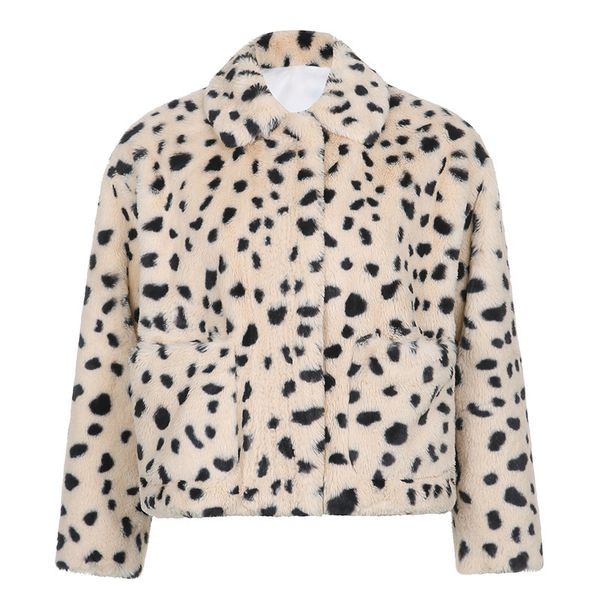 leopard print hairy female casual only pocket breasted long sleeve thick winter coat streetwear 85a0, Black;brown
leopard print hairy female casual only pocket breasted long sleeve thick winter coat streetwear 85a0, Black;brown