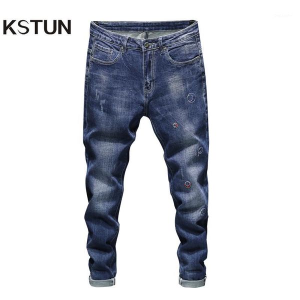 kstun blue jeans men stretch slim fitness spring and autumn fashion embroidered pattern denim pants leisure size 381
kstun blue jeans men stretch slim fitness spring and autumn fashion embroidered pattern denim pants leisure size 381