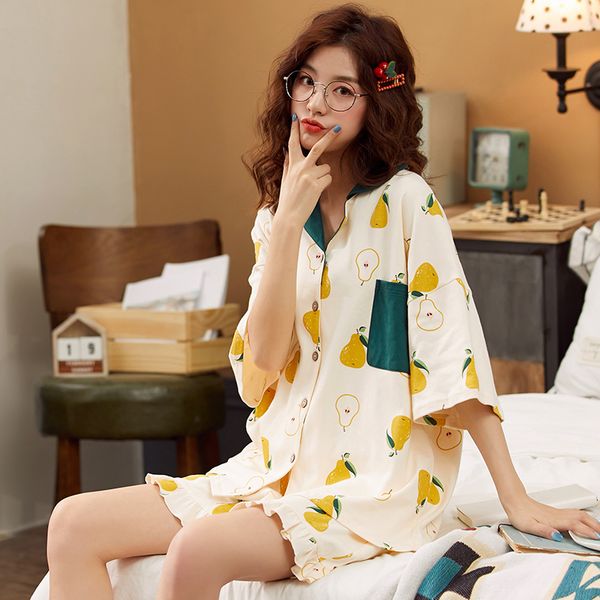 bzel women's pajama cotton sleepwear plus size loose pijama turn-down collar homewear sets nighty for girls fashion pyjamas y200708, Black;red
bzel women's pajama cotton sleepwear plus size loose pijama turn-down collar homewear sets nighty for girls fashion pyjamas y200708, Black;red