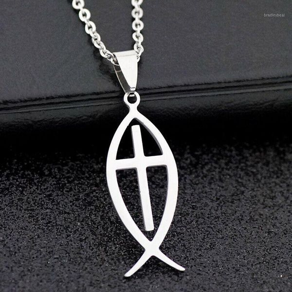 lot 12 pcs fashion cross stainless steel jesus fish pendants necklaces jewelry st03-11, Silver
lot 12 pcs fashion cross stainless steel jesus fish pendants necklaces jewelry st03-11, Silver