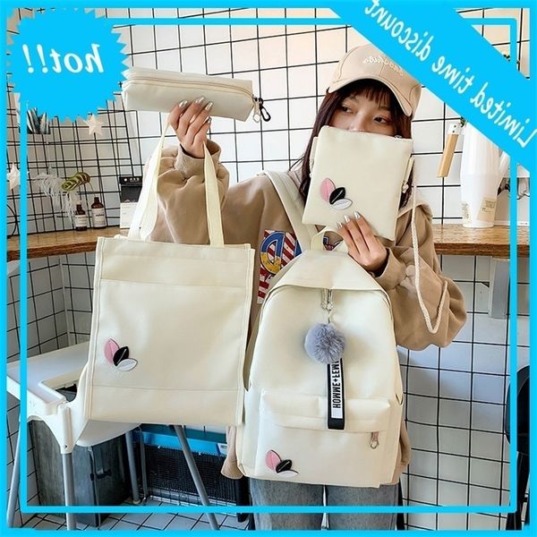 new four piece wool ball schoolbag women's canvas junior high school students' leaf leisure backpack fashion
new four piece wool ball schoolbag women's canvas junior high school students' leaf leisure backpack fashion