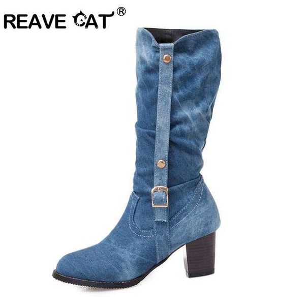 boots reave cat big size 46 mid-calf women winter western cowboy booties square heels zipper buckle blue denim shoes lady, Black
boots reave cat big size 46 mid-calf women winter western cowboy booties square heels zipper buckle blue denim shoes lady, Black