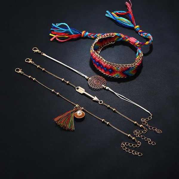 8seasons bohemia beaded rope bracelets set gold color multicolor tassel flower pineapple rhinestone women jewel 1 set ( 4 pcs ), Golden;silver
8seasons bohemia beaded rope bracelets set gold color multicolor tassel flower pineapple rhinestone women jewel 1 set ( 4 pcs ), Golden;silver