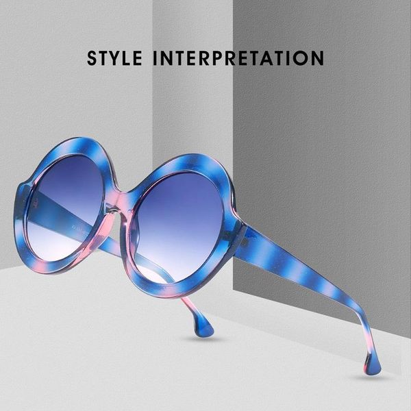 sunglasses round women 2021 colorful oversized retro vintage big sun glasses shades for zonnebril dames, White;black
sunglasses round women 2021 colorful oversized retro vintage big sun glasses shades for zonnebril dames, White;black