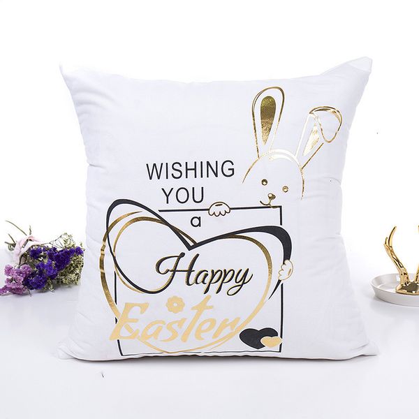 happy easter shining bronzing pillowcase bunny rabbit design square throw pillow case sofa car cushion covers festival h 5 nm65j 
happy easter shining bronzing pillowcase bunny rabbit design square throw pillow case sofa car cushion covers festival h 5 nm65j