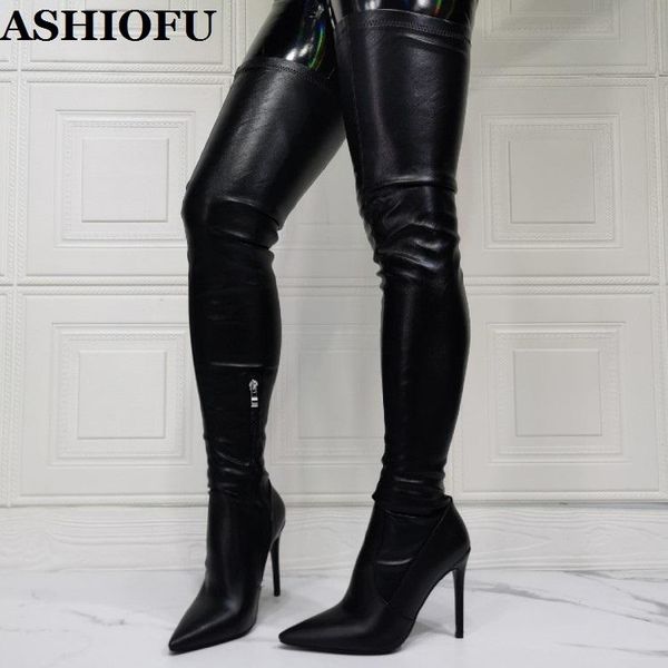 ashiofu new wholesale womens thigh high boots real ps night-club party over knee boots evening fashion winter, Black
ashiofu new wholesale womens thigh high boots real ps night-club party over knee boots evening fashion winter, Black