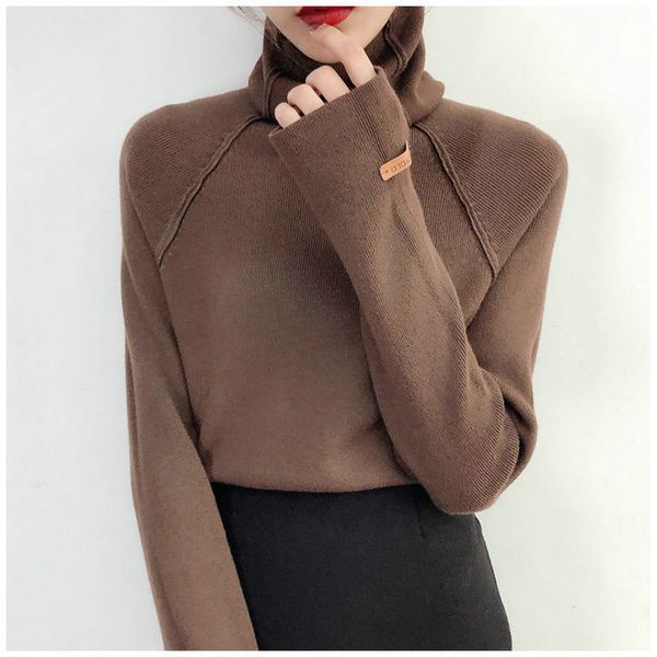 turtleneck thin knitted womens sweater outerwear long sleeve slim fit solid color pullover fashion winter women 2021, White;black
turtleneck thin knitted womens sweater outerwear long sleeve slim fit solid color pullover fashion winter women 2021, White;black