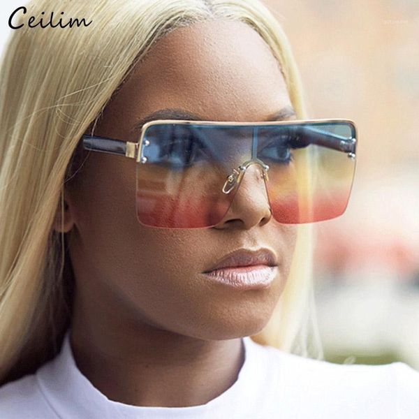 2020 new trendy oversized gradient sunglasses for women fashion one piece flat square sun glasses vintage female shades1, White;black
2020 new trendy oversized gradient sunglasses for women fashion one piece flat square sun glasses vintage female shades1, White;black