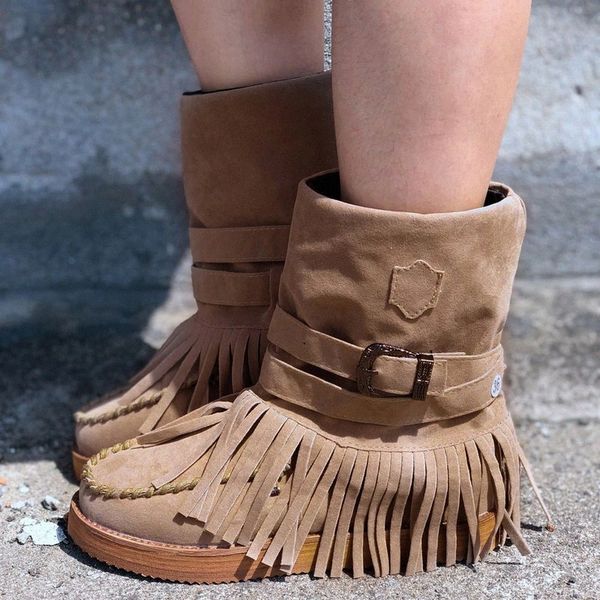 2020 new women ankle short boots tassels round toe buckle strap ethnic style warm non-slip boots shoe for lady warm botas mujer #li3q, Black
2020 new women ankle short boots tassels round toe buckle strap ethnic style warm non-slip boots shoe for lady warm botas mujer #li3q, Black