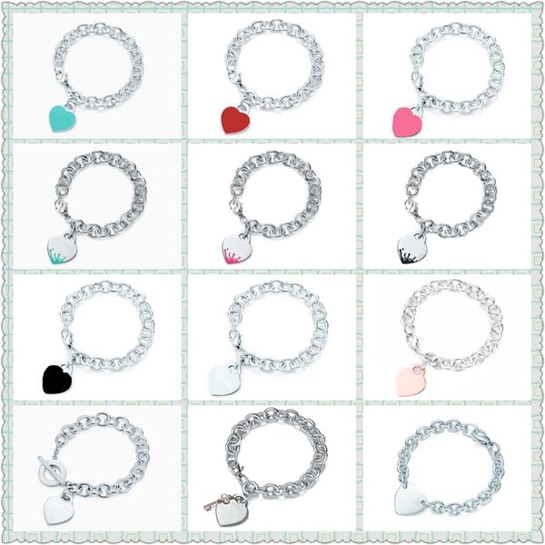 original 100% s925 sterling silver spray heart-shape key trendy bracelet women fine high-end jewelry western style q1201, Black
original 100% s925 sterling silver spray heart-shape key trendy bracelet women fine high-end jewelry western style q1201, Black