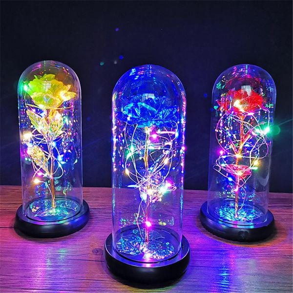 2020 rose flashing flowers in flask glass dome for valentine's mother's day birthday gift wedding decoration artificial flower
2020 rose flashing flowers in flask glass dome for valentine's mother's day birthday gift wedding decoration artificial flower