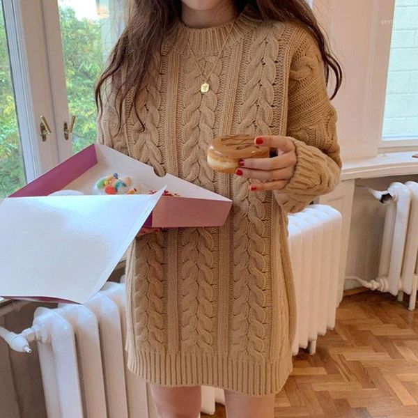 women's sweaters korea autumn o-neck solid thick pattern sweater casual lady cotton oversized pullover loose knitted sweaters1, White;black
women's sweaters korea autumn o-neck solid thick pattern sweater casual lady cotton oversized pullover loose knitted sweaters1, White;black