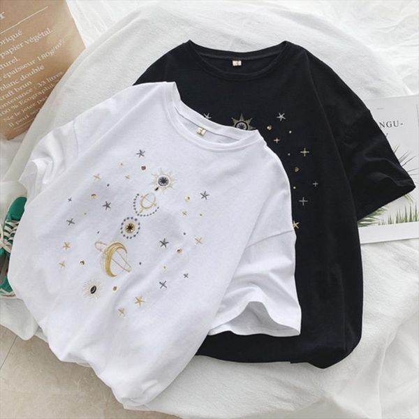 fashion star moon print tee shirt femme korean kawaii t shirt women funny short sleeve t shirts harajuku loose black ulzzang top, White
fashion star moon print tee shirt femme korean kawaii t shirt women funny short sleeve t shirts harajuku loose black ulzzang top, White