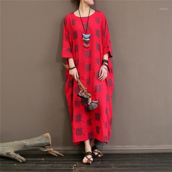 bat sleeve women robe red o-neck spring summer new plus size women cloths vintage cotton linen robes loose robe gown1
bat sleeve women robe red o-neck spring summer new plus size women cloths vintage cotton linen robes loose robe gown1