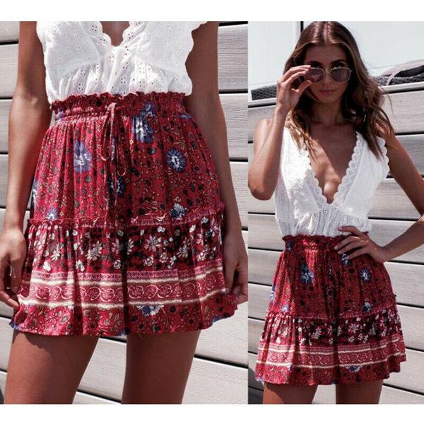 summer womens boho floral printed mini pleated skirts lady female casual beach party short mini dress1, Black
summer womens boho floral printed mini pleated skirts lady female casual beach party short mini dress1, Black