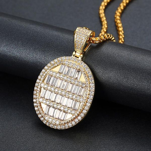 pendant necklaces round shaped iced out & necklace statement gold color cubic zircon men's jewelry gifts no chains, Silver
pendant necklaces round shaped iced out & necklace statement gold color cubic zircon men's jewelry gifts no chains, Silver