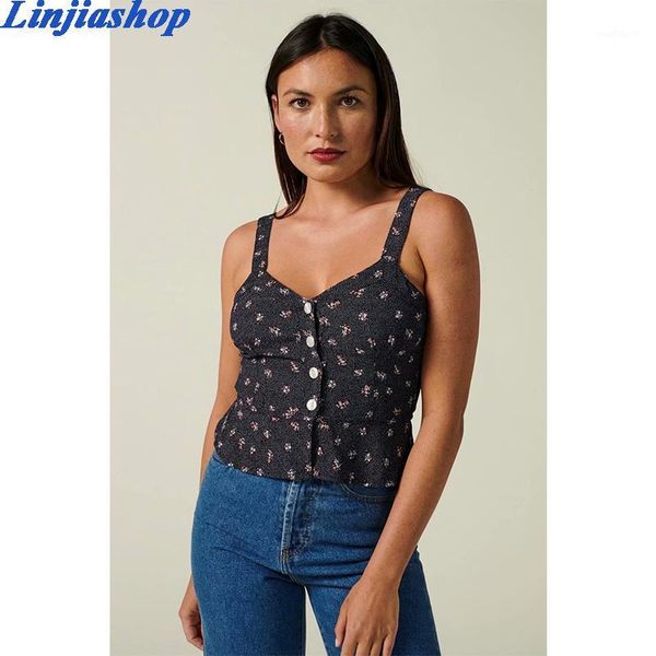 fashion floral print crop streetwear camis with buttons women summer femme vestidos dropshipping1, White
fashion floral print crop streetwear camis with buttons women summer femme vestidos dropshipping1, White