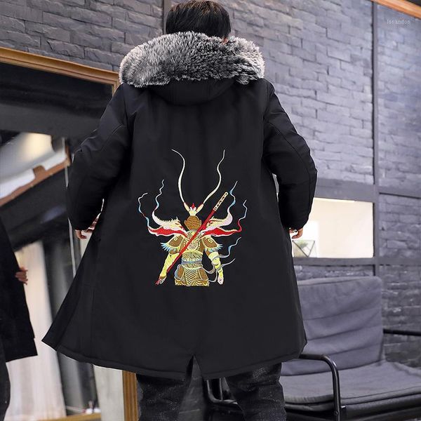 men's down & parkas 2021 men's winter sun wukong embroider jacket coats japan style cotton warm cartoon characters jacket1, Black
men's down & parkas 2021 men's winter sun wukong embroider jacket coats japan style cotton warm cartoon characters jacket1, Black