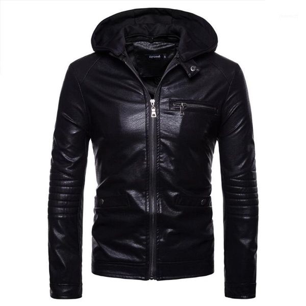 missky men jacket pu leather coat solid color youth zippers slim hooded leather coat male autumn winter new1, Black
missky men jacket pu leather coat solid color youth zippers slim hooded leather coat male autumn winter new1, Black
