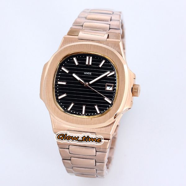 new black texture dial 42mm 5711/1r-001 cal.324 sc automatic mechanical mens watch rose gold case steel bracelet sport watches, Slivery;brown
new black texture dial 42mm 5711/1r-001 cal.324 sc automatic mechanical mens watch rose gold case steel bracelet sport watches, Slivery;brown