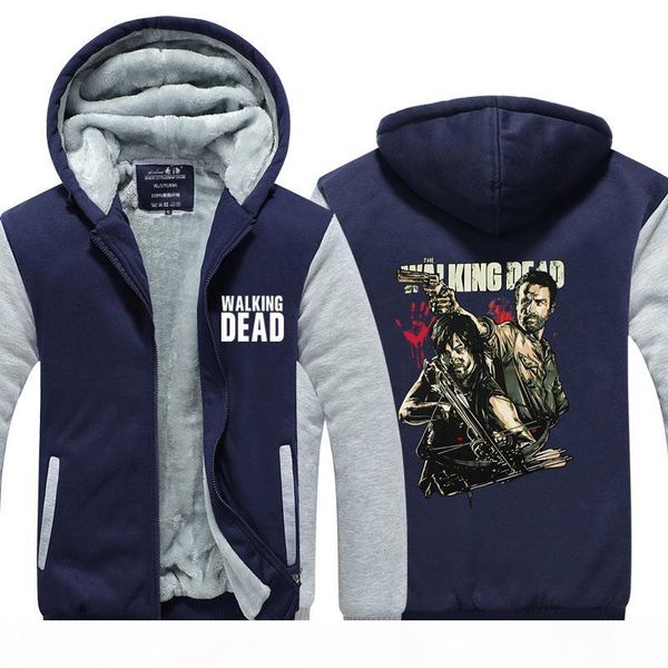 new winter men the walking dead printed sweatshirts hoodies jacket homme thicken zipper man coats plus size, Black
new winter men the walking dead printed sweatshirts hoodies jacket homme thicken zipper man coats plus size, Black