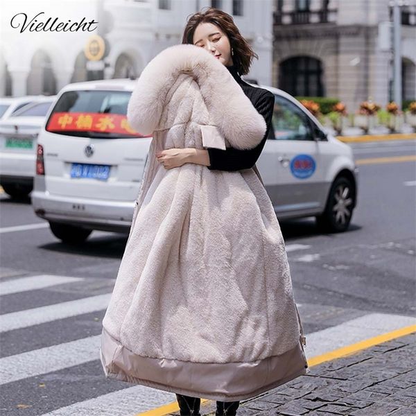 vielleicht fashion long winter coat women clothing wool liner hooded parkas slim with fur collar warm winter jacket women 201217, Black
vielleicht fashion long winter coat women clothing wool liner hooded parkas slim with fur collar warm winter jacket women 201217, Black