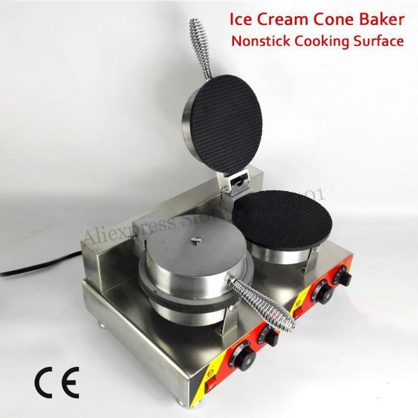 bread makers nonstick double heads ice cream cone maker commercial crispy waffle machine 220v 110v with thermostat and timer1
bread makers nonstick double heads ice cream cone maker commercial crispy waffle machine 220v 110v with thermostat and timer1