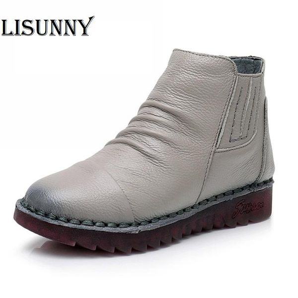 boots women ankle 2021 designer brand handmade genuine leather winter boats mujer solid snow flat shoes, Black
boots women ankle 2021 designer brand handmade genuine leather winter boats mujer solid snow flat shoes, Black