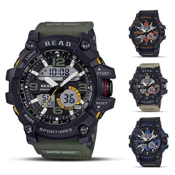 read sport watches for men waterproof digital watch led large dail luminous clock montre homme military big 201125, Slivery;brown
read sport watches for men waterproof digital watch led large dail luminous clock montre homme military big 201125, Slivery;brown