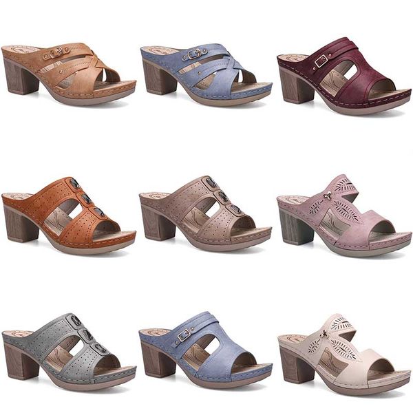 womens sandals pumps summer chunky heels leather open toes slip on good quality casual home size 36-41, Black
womens sandals pumps summer chunky heels leather open toes slip on good quality casual home size 36-41, Black