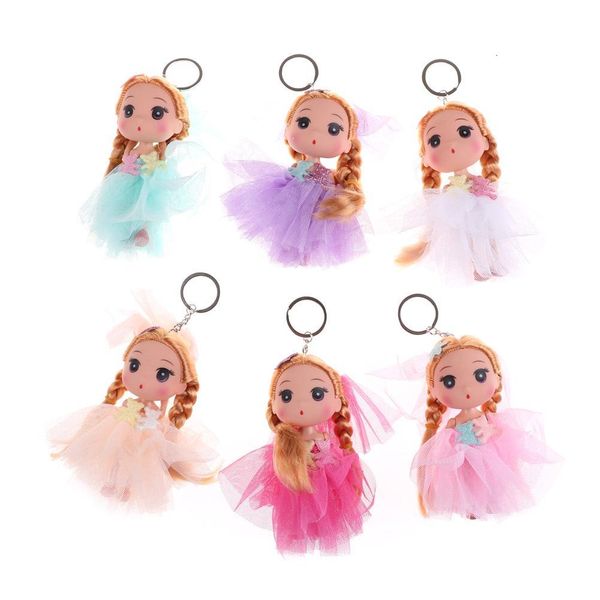 toys soft interactive baby dolls toy 12cm chain doll keychain for girls key ring holder mobile phone straps, Silver 
toys soft interactive baby dolls toy 12cm chain doll keychain for girls key ring holder mobile phone straps, Silver