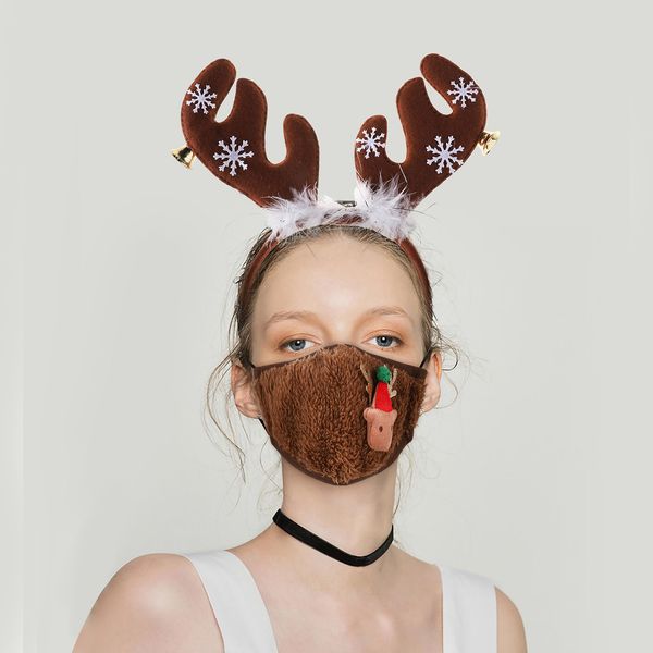 2 pcs christmas face mask dress up set christmas gift decorations reusable designer fashional mouth masks & headband for women
2 pcs christmas face mask dress up set christmas gift decorations reusable designer fashional mouth masks & headband for women