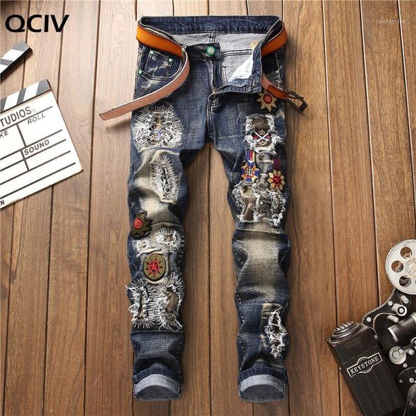 jeans men new european and american holes embroidery straight straight slim denim pants motorcycle men jeans1, Blue
jeans men new european and american holes embroidery straight straight slim denim pants motorcycle men jeans1, Blue