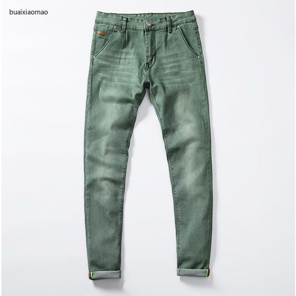 men's jeans mens 2021 spring ultrathin business casual straight slim fitness elastic light gree soft gentleman trousers cowboys hombre, Blue
men's jeans mens 2021 spring ultrathin business casual straight slim fitness elastic light gree soft gentleman trousers cowboys hombre, Blue
