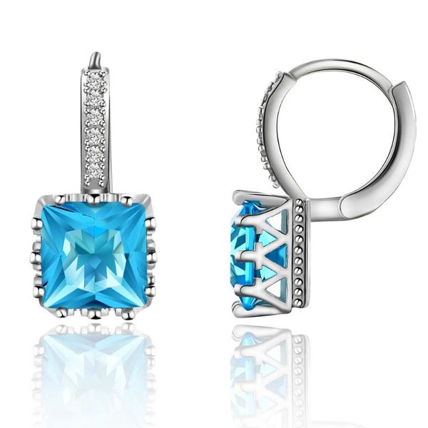 fashion earrings for women shining square zircon wedding earrings hoop cz earring, Golden;silver
fashion earrings for women shining square zircon wedding earrings hoop cz earring, Golden;silver