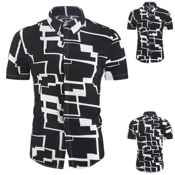 fashion men's casual button hawaii print beach short sleeve blouse camisa turn-down collar shirt men clothing camisas, White;black
fashion men's casual button hawaii print beach short sleeve blouse camisa turn-down collar shirt men clothing camisas, White;black